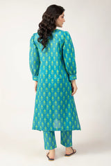 Blue Printed 2PC