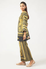 Mustard Printed 2PC