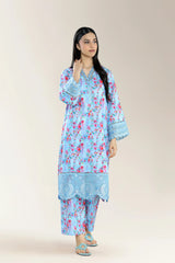 Print With Embroidery Cambric Multi 2Pc