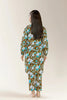 Printed Dobby Olive 2PC
