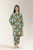 Printed Dobby Olive 2PC
