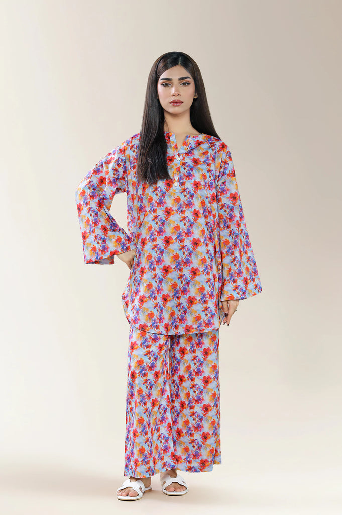 Printed Lawn Grey 2PC