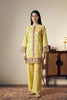 Printed Yellow 2PC Suit