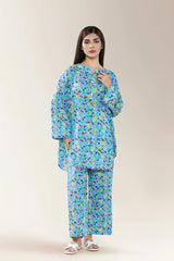 Printed Lawn Purple 2PC