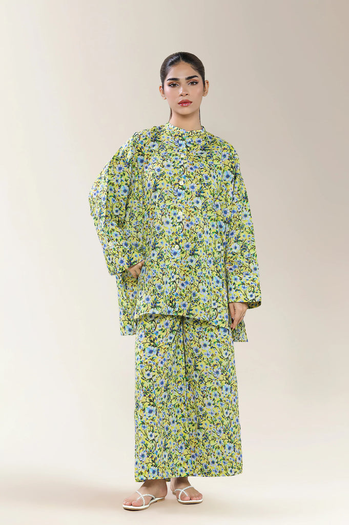 Printed Lawn Yellow 2PC