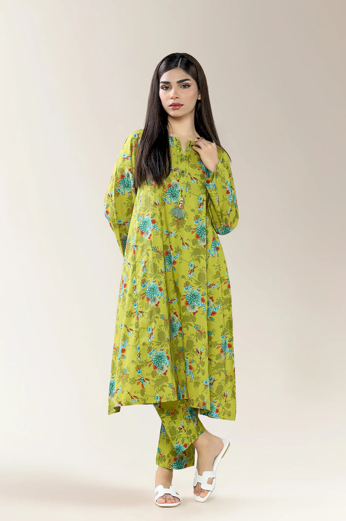 Printed Lawn Green 2PC