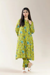 Printed Lawn Green 2PC