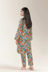 Printed Lawn Orange 2PC