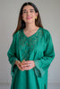 Embroidered Cotton Green 2PC