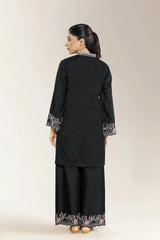 Embroidered Jacquard Black 2PC