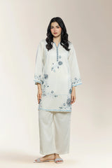 Embroidered Cream 2PC