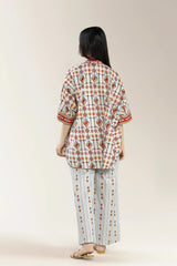 Printed Cambric Ivory 2Pc