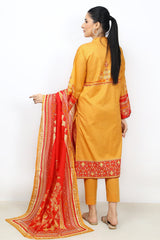 3PC Cambric Orange Suit - Diners