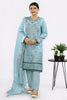 3PC Embroidered Sky Blue Suit - Diners