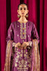 3PC Purple Embroidered Suit - Diners