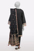 Black Printed Embroidered 3PC