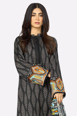 Black Printed 3PC