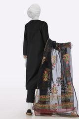 Black Embroidered 3PC From Sohaye By Diners