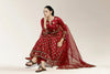 Embroidered Maroon 3PC