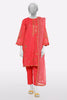 Red Embroidered 3PC