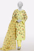 Yellow Embroidered 3PC