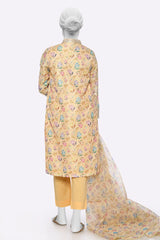 Yellow Embroidered 3PC From Sohaye By Diners