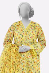 Yellow Printed 3PC