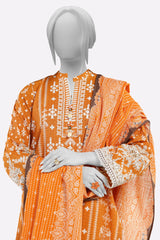 Orange Printed 3PC