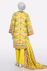 Mustard Printed 3PC