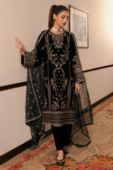 Black Embroidered 3PC