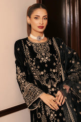 Black Embroidered 3PC