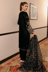 Black Embroidered 3PC