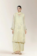 Embroidered Ivory 3PC