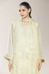 Embroidered Ivory 3PC