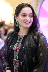 Embroidered Chiffon Black 3PC