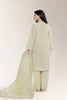 Embroidered Cotton Silk Beige 3PC