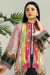 Lawn Light Green Kurti - Diners