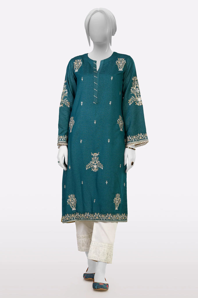 Green Embroidered Kurti