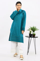 Solid Teal Kurti - Diners