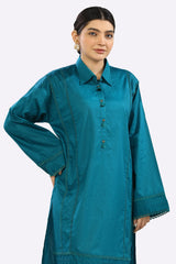 Solid Teal Kurti - Diners