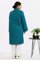 Solid Teal Kurti - Diners