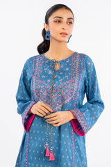 Blue Embroidered Kurti - Diners