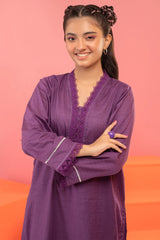 Purple Solid Kurti - Diners