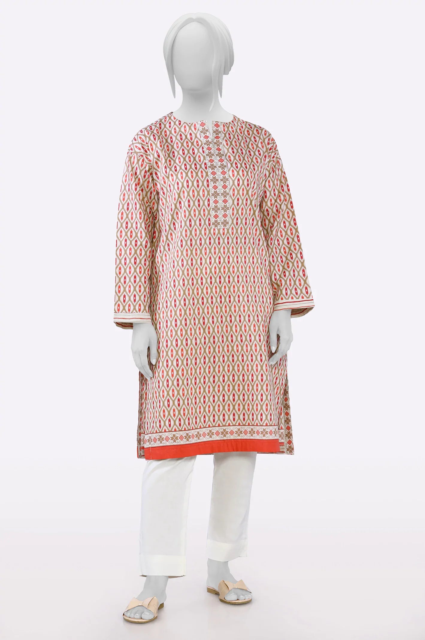 Cream Printed Kurti For Women From Sohaye By Diners