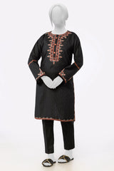 Black Embroidered Kurti From Sohaye By Diners