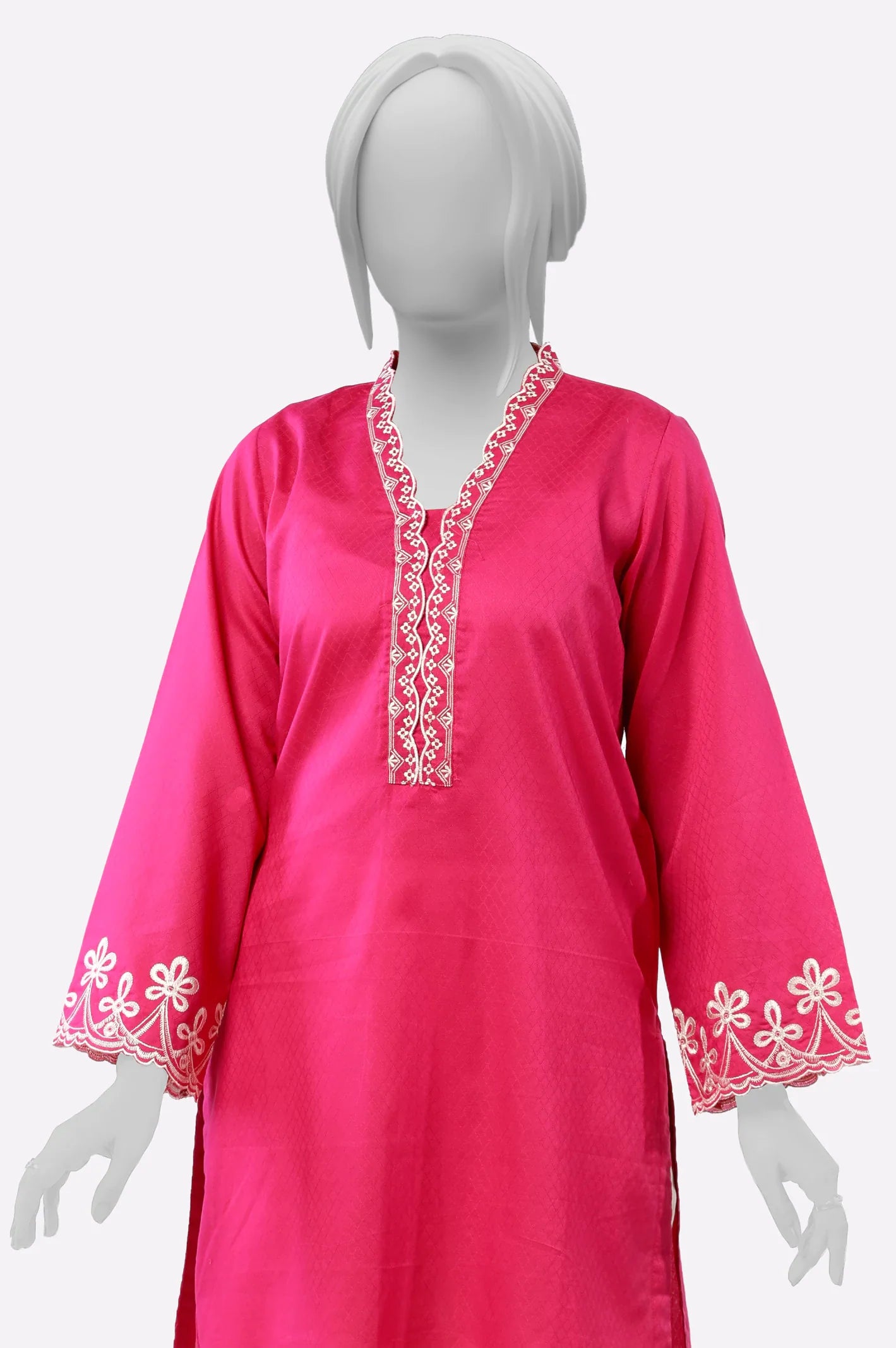 Pink Embroidered Kurti From Sohaye By Diners