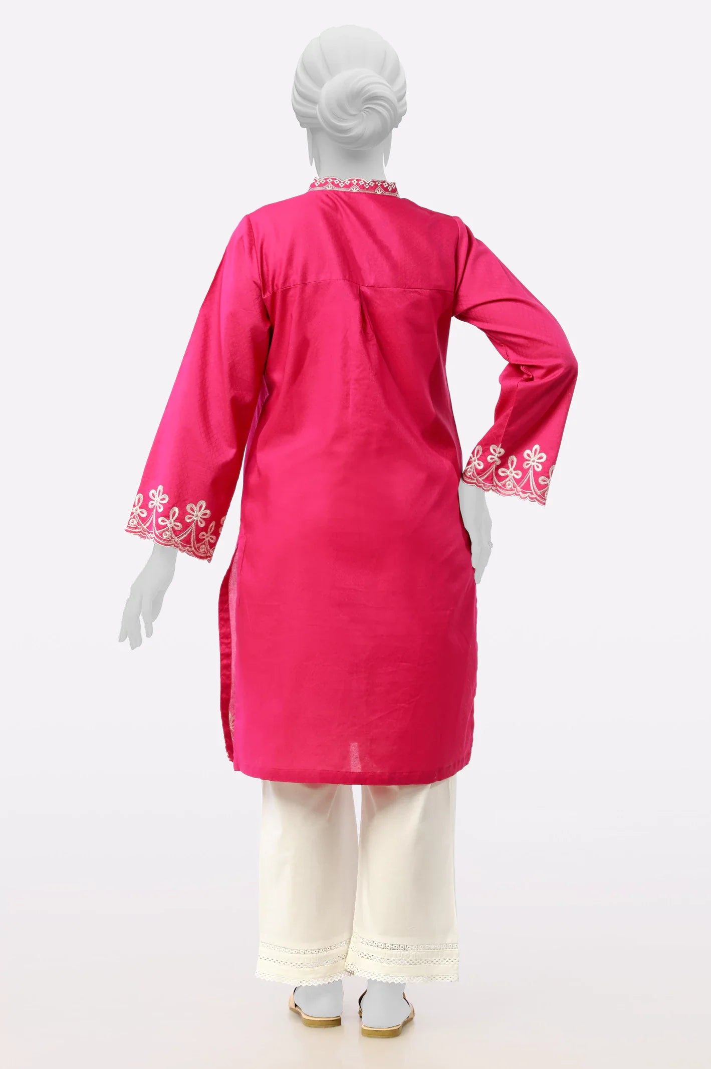 Pink Embroidered Kurti From Sohaye By Diners