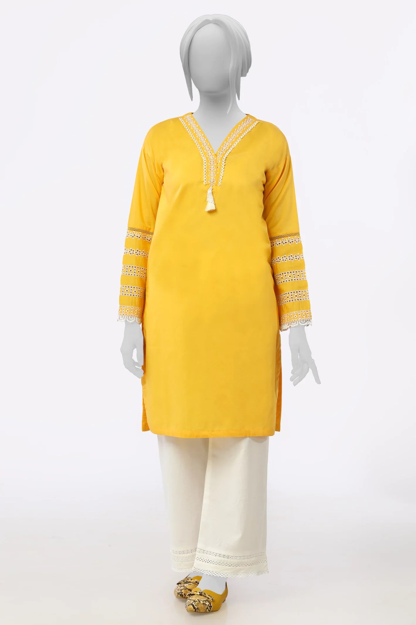 Yellow Stylised Kurti From Sohaye By Diners