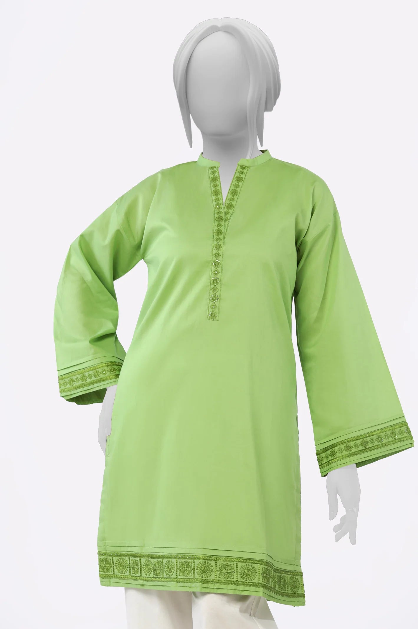 Light Green Stylised Kurti From Sohaye By Diners