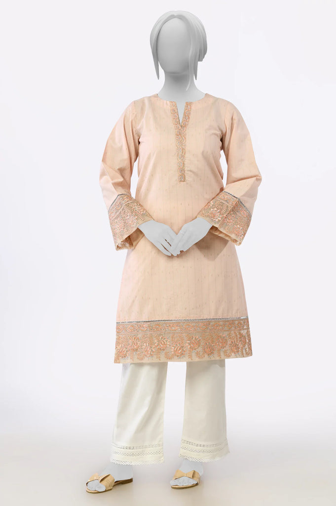 Pink Embroidered Kurti From Sohaye By Diners